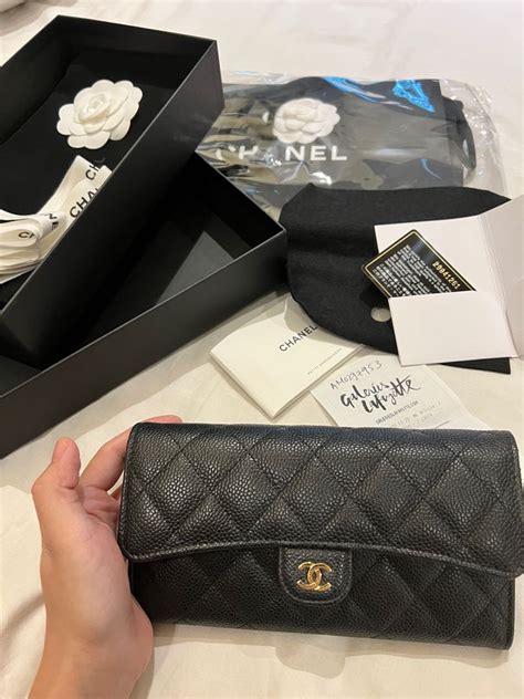 chanel classic flap wallet price|chanel long wallet price.